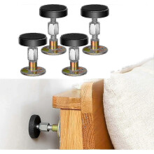 Adjustable Threaded Bed Frame Anti-shake Tool, Headboard Stoppers,4pcs_xuanshang