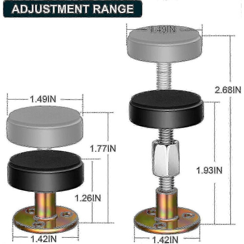 Adjustable Threaded Bed Frame Anti-shake Tool, Headboard Stoppers,4pcs_xuanshang 2