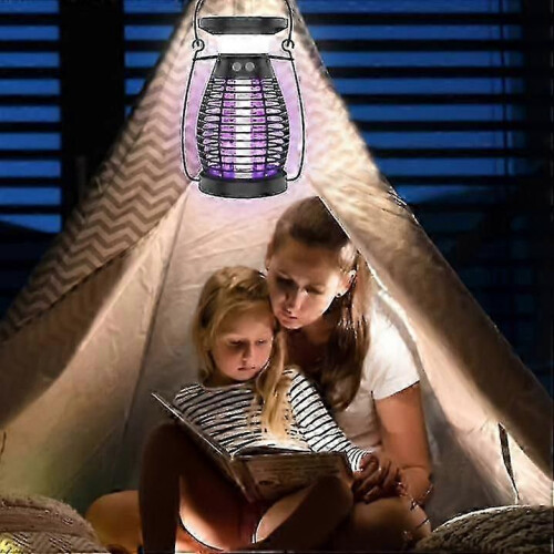 Bug Zapper For Outdoor, Solar & Rechargeable Mosquito Zapper 2