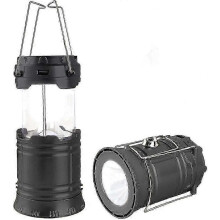 Solar Flashlight, USB Rechargeable Camping Light LED, Foldable and Portable