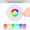LED Night Light, Smart Bedside Table Lamp, Touch Control Dimmable USB Rechargable, Portable, Color Changing 3