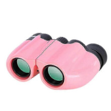 (Pink)10x22 Binoculars Shimmering Night Vision Binoculars HD Outdoor Camping Looking Glasses