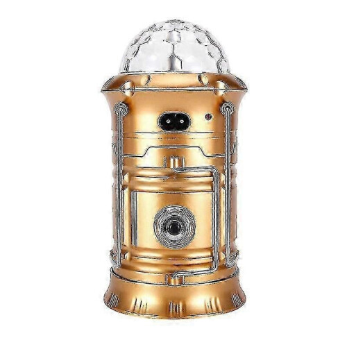 (Blue)Solar LED Lantern Light Rechargeable Outdoor Camping Flashlight Torch Stage Disco Lamp 1