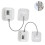 (White)2 Pack Refrigerator Lock - Heavy Duty Combination Fridge Lock 1