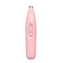 (Pink)Professional Dog Grooming Clippers Cordless with LED Light Two-speed Adjustment Small Pet Hair