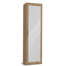 (Artisan) Modern Entryway Wardrobe, Shoe Storage & Coat Rack - Hallway Storage Cabinet with Drawers & Hooks for Bedroom (50 cm W x 35 cm D x 180 cm H)