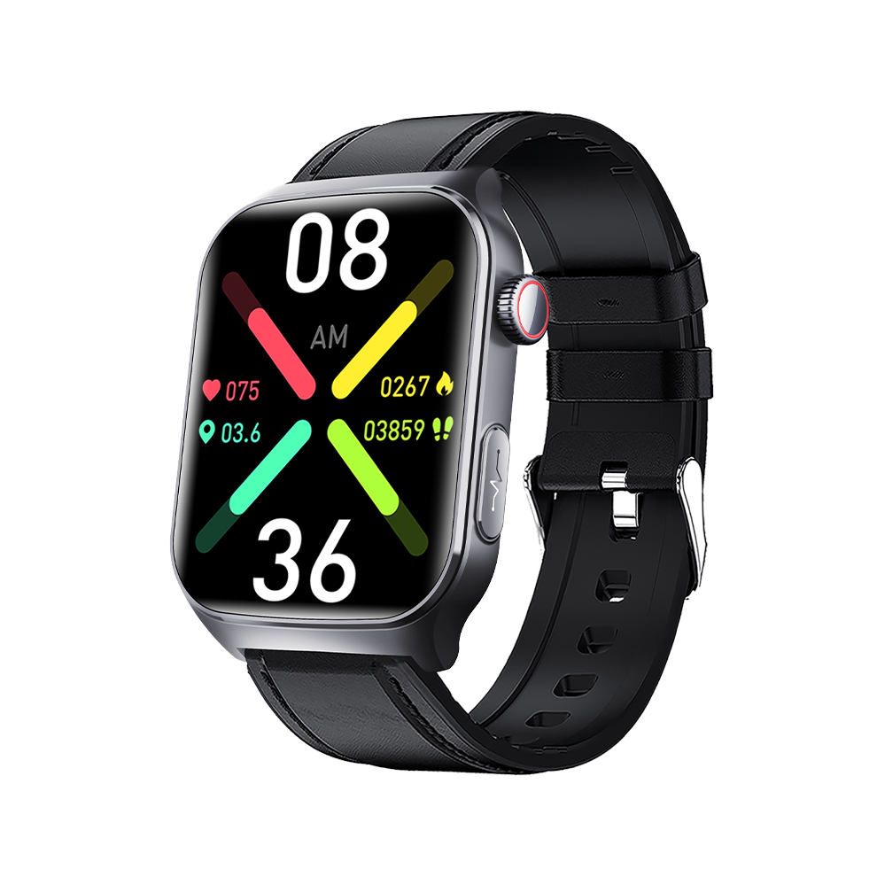 Smartwatch F320 Ecg Hrv Heart Rate Monitoring Supports Sos(Black) Black 6976918069566