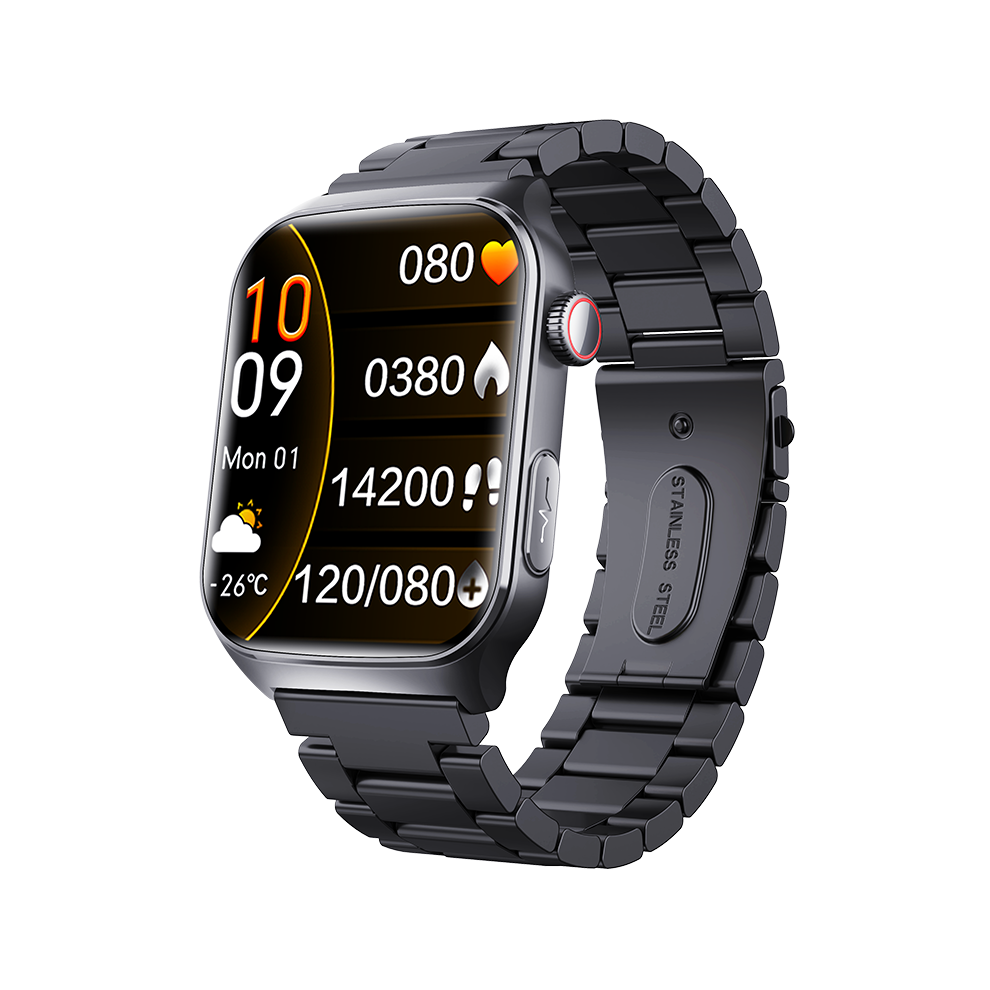 Smartwatch F320 Ecg Hrv Heart Rate Monitoring Supports Sos(Black) Black 6976918069580