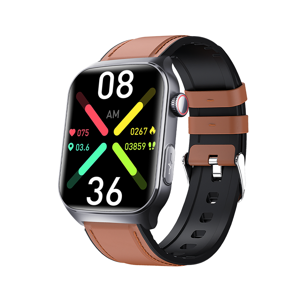 Smartwatch F320 Ecg Hrv Heart Rate Monitoring Supports Sos(Brown) Brown 6976918069573