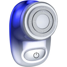 Mini Electric Shaver, Pocket Size Electric Shaver for Men Women, Rechargeable Easy One-Button(Blue)