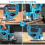 21V Cordless Jigsaw Electric Woodworking Tool Rechargeable 2 x Battery 13