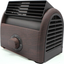 Small Powerful Bladeless Desk Fan - 30W Twin Turbo Centrifugal Desk Fan - 45 Adjustable Ventilation - 3 Speeds - Ideal for Living Room or Bedroom