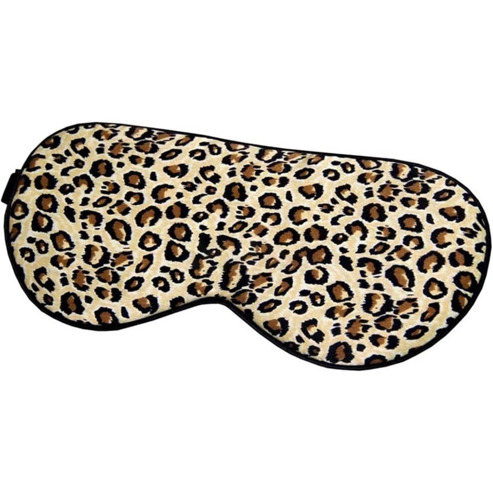 Mascot Light Blindfolds, Silk Sleeping Mask Porcelain Pattern Eye Cover Shading Eyeshade Thicken Soft Eye Mask Sleep Travel Eyepatch (Color : Leopard)