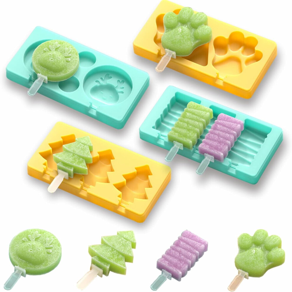 Popsicle Molds,Silicone Popsicle Molds For Toddlers,Homemade Frozen Baby Popsicle Molds,Kids Popsicle Molds,Bpa Free,Mini Popsicle Molds Mascot