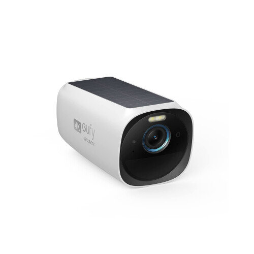 Eufy eufy Security eufyCam 3 Add-on Camera, Security Camera Outdoor Wireless, 4K Camera with Integrated Solar Panel, Forever Power, Face Recognition AI, E
