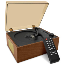 CD Player Portable with Speakers Bluetooth Desktop Knit Retro CD Player for Home Rechargeble Battery Small Vintage CD Player with Bluetooth Input, US