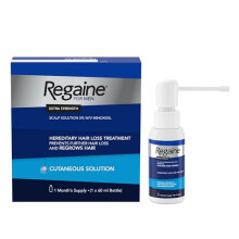 Regaine for Men 5% Minoxidil Extra Strength Scalp Solution for Hair Regrowth (1x 60ml), Scientifically Proven to Help Stop and Reverse Hereditary Hai