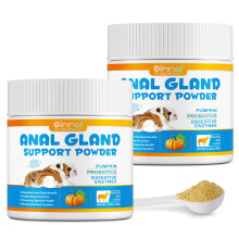 Dog Anal Gland Support Powder 120g, Anal Gland Sac Fiber Supplement Powder, Fibre Supplement Powder Enriched With Cucumber, Probiotics And Digestive