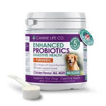 Canine Life Co. Probiotics For Dogs | High Strength 5 Billion CFU* | 10 Strains Of Good Bacteria | Allergy & Digestive Relief For Dogs | 300g Powder
