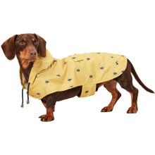 Rosewood x Joules Go Lightly Yellow Bee Print Packaway Jacket for Dogs, Small, Washable, Lightweight & Portable, Water-Resistant Dog Coat for Small