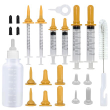 Aidiyapet Kitten Bottles, Pet Feeding Syringe Nipple Bottles, Puppy Kitten Whelping Kit, for Puppy Squirrels Rabbit and Other Newborn Pets (18Pack)