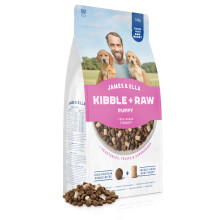 James & Ella Kibble + Raw Puppy Food - Free Run Turkey (1.5kg) ? Nutritious High Protein Kibble Combined with Freeze-Dried Raw Meat Nuggets, Contains