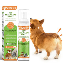 puyrzoe Dog Anal Gland Spray for All Pets - Fast Relief for Anal Glands Natural, Soothes Itching, Stops Scooting, Eliminates Odors, Anti Itch Dog