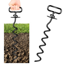 Dog Ground Anchor, Heavy Duty dog Lead Stake, Screw In dog ground stake for Large Dogs, Dog anchor for camping, Yard, Beach