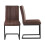 Hallowood Furniture Cullompton Dining Chairs (CHA03) with Leather Effect x 2 8