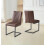 Hallowood Furniture Cullompton Dining Chairs (CHA03) with Leather Effect x 2 1
