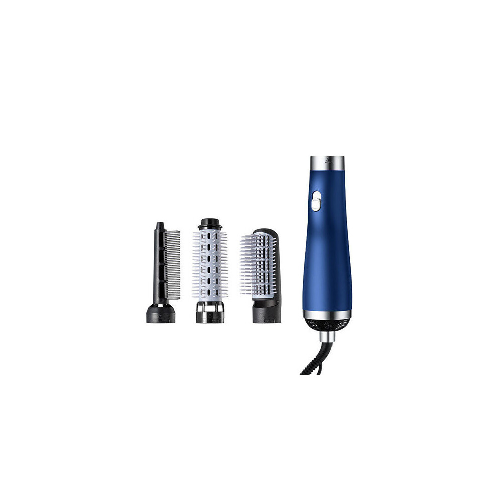 Eapoy Blue (Blue) Hot Air Brush Electric Blow Dryer Brush Negative Ion Hair Straightener Curler