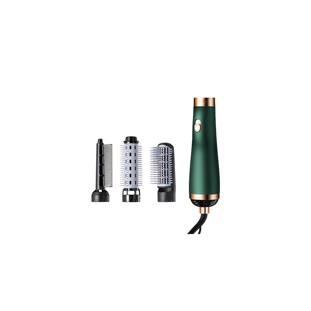 Eapoy Green (Green) Hot Air Brush Electric Blow Dryer Brush Negative Ion Hair Straightener Curler