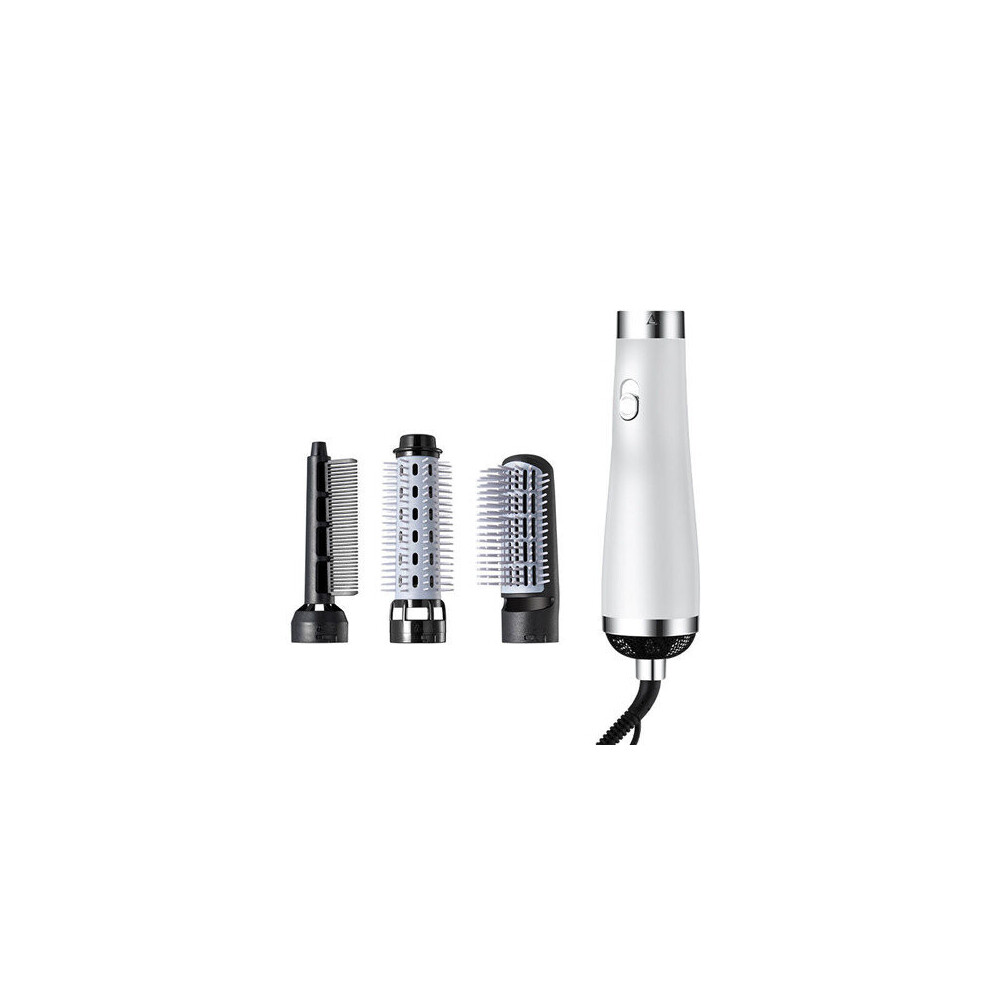 Eapoy White (White) Hot Air Brush Electric Blow Dryer Brush Negative Ion Hair Straightener Curler