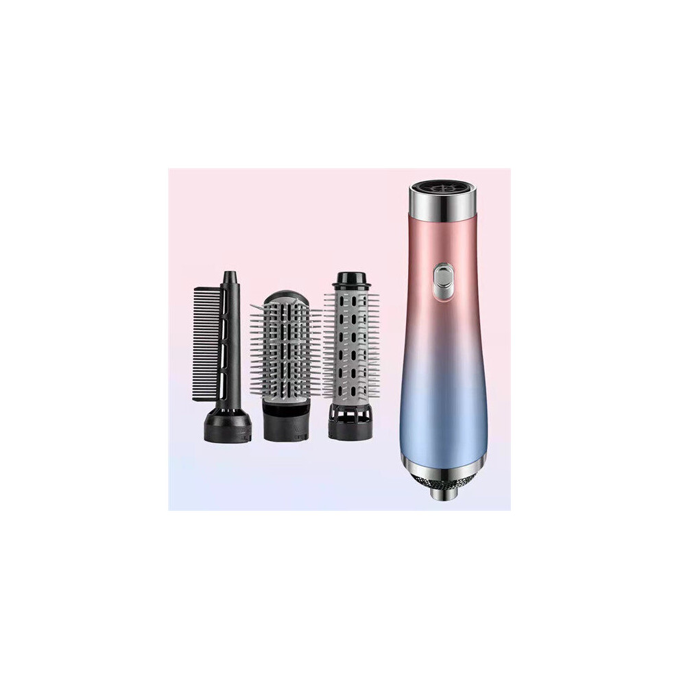 Eapoy Pink (Pink) Hot Air Brush Electric Blow Dryer Brush Negative Ion Hair Straightener Curler