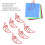 100 Stück rote Paprika-Form-Clips, transparente Box 6