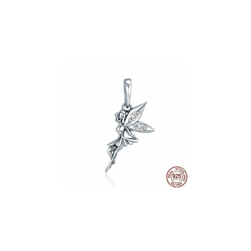 Fairy Pixie Angel Pendant charm sterling silver for women's bracelet