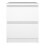 Naia Bedside 2 Drawers in White high gloss 2