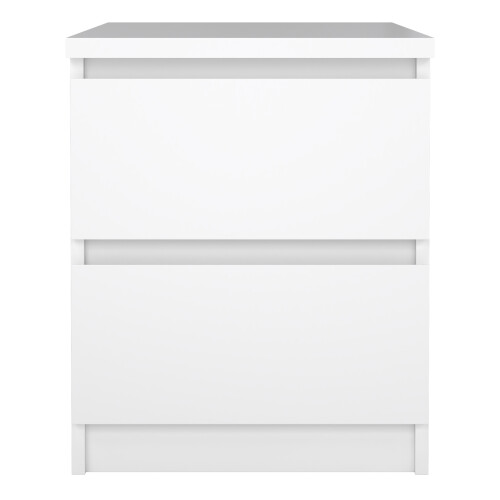 Naia Bedside 2 Drawers in White high gloss 1