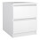 Naia Bedside 2 Drawers in White high gloss 1