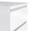 Naia Bedside 2 Drawers in White high gloss 6