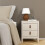 Barcelona Bedside Table 2 Drawers in Cashmere 8