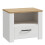 Bohol 1 Drawer Bedside in White/Riviera Oak 1