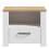 Bohol 1 Drawer Bedside in White/Riviera Oak 2