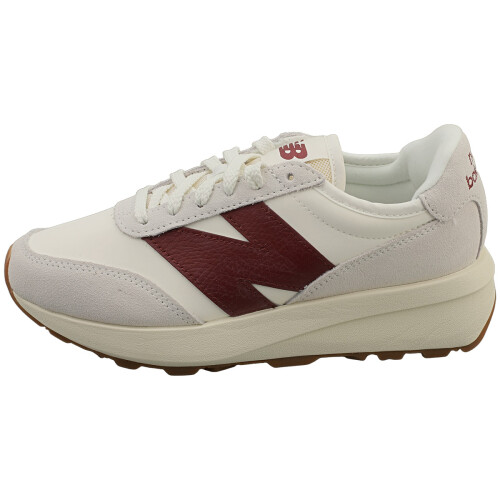 New Balance New Balance 370 Weiß Burgunder - Unisex Mode Sneaker - 37 EU 2