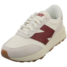New Balance 370 Weiß Burgunder - Unisex Mode Sneaker - 37 EU