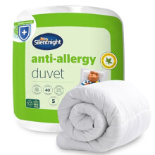 Silentnight Anti Allergy King Duvet 4.5 Tog - Lightweight Summer Quilt Duvet Comforter Anti-Bacterial and Machine Washable with Allergy UK Approved A
