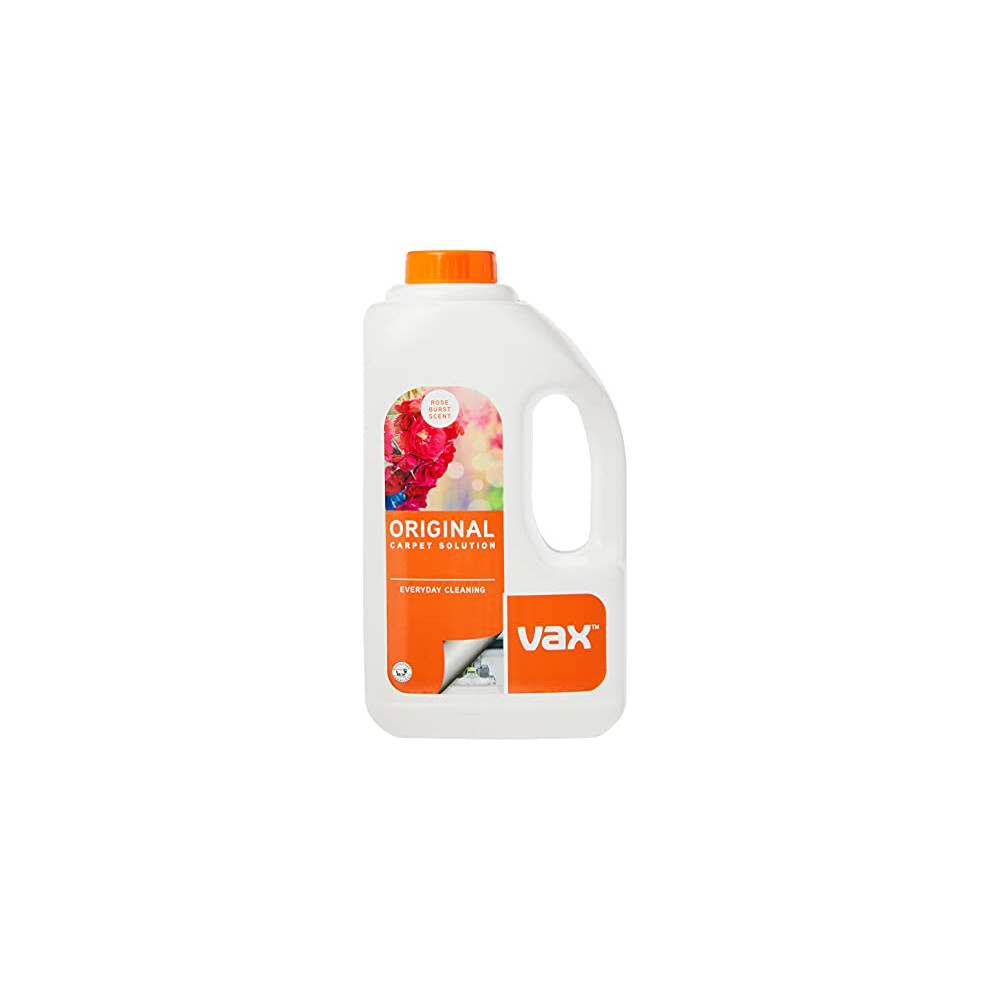 Vax Original 1.5L Carpet Cleaner Solution, Stain Remover Shampoo, Rose Burst Scent, Suitable for Everyday Cleaning, 1-9-142055, White