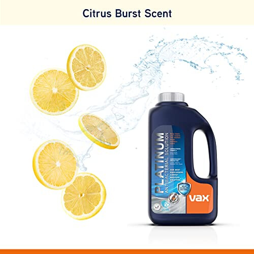 Vax Vax Platinum Antibacterial Carpet Cleaner Solution 1.5L, Citrus Burst 2