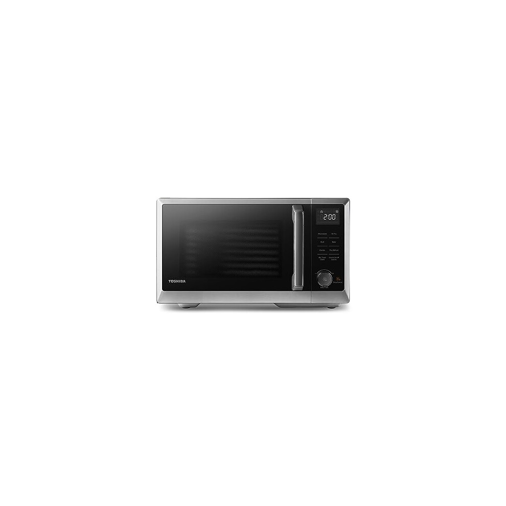 TOSHIBA Air Fry Auto Menu Combo 5-IN-1 26L Countertop Microwave Oven, Broil, Bake, Combi, 10 Power Levels, 10 Auto Cooking Presets, Easy Defrost, Bla