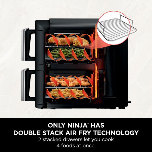 Ninja Ninja Double Stack Air Fryer 7.6L with Dual Drawers 1